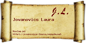 Jovanovics Laura névjegykártya