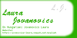 laura jovanovics business card